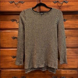 Topshop striped metallic shirt